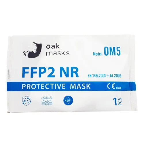 Product image of OAK MASKS respiratorius FFP2, 0M5 baltos spalvos, N1