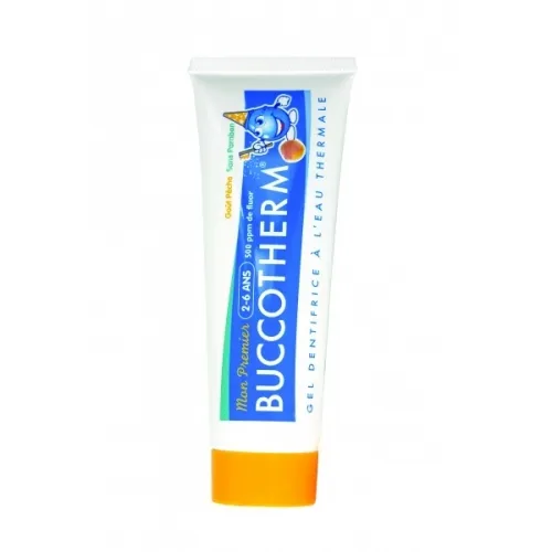 BUCCOTHERM dantų pasta-gelis 2-6 metų vaikams KIDS, mangų skonio, 50ml -  
