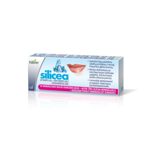 HUBNER ORIGINAL gelis nuo lūpų pūslelinės SILICEA® LIP HERPES GEL, 5g