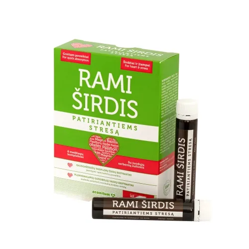 Rami širdis patiriantiems stresą 14 buteliukų