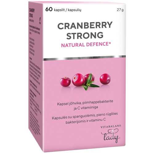 VITABALANS CRANBERRY STRONG kapsulės N60