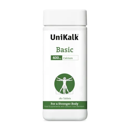 UniKalk® Calcium Basic – kalcio maisto papildas, 180 tablečių
