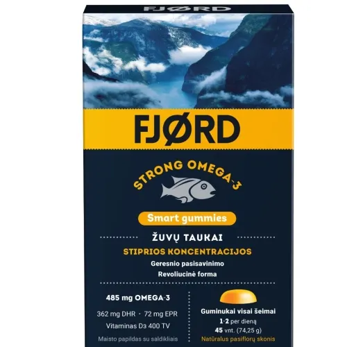 FJORD Strong Omega-3 Smart guminukai, N45