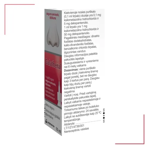 Galathenal [Galanas] 1mg/50mg/ml nosies puršk.10ml -  2