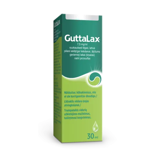 Guttalax 7,5mg/ml lašai 30ml N1