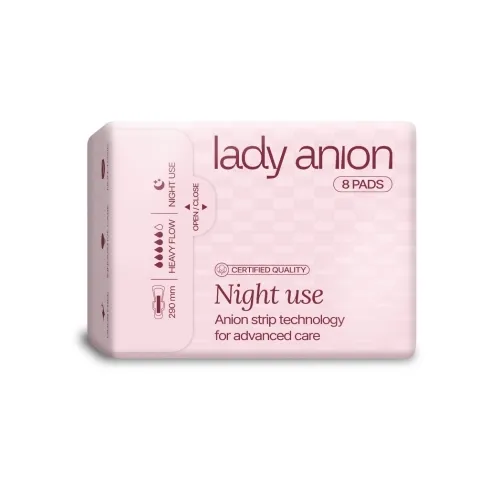 Naktiniai paketai Lady ANION Night Use su anijonine juostele, N8 -  1