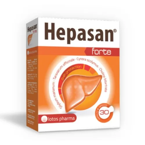 HEPASAN FORTE, 30 kapsulių
