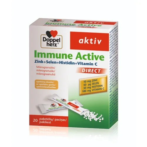 DOPPELHERZ AKTIV IMMUNE ACTIVE DIRECT, 20 paketėlių -  