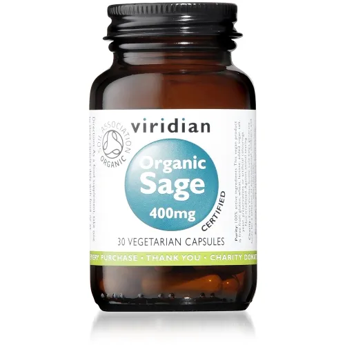 VIRIDIAN ORGANIC SAGE 400mg ,N30 -  