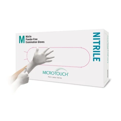 MICRO-TOUCH® nesterilios pirštinės MICRO-THIN™ WHITE NITRILE, M, N200 -  