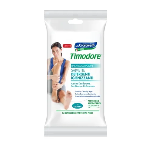 TIMODORE pėdų dezinfekuojančios valomosios servetėlės, N15