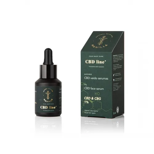 MANILLA aliejinis CBD veido serumas CBD line, 30ml -  
