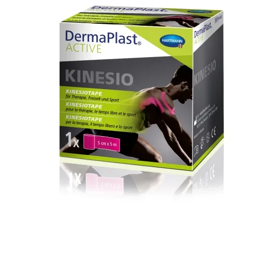 HARTMANN kineziologinis teipas DERMAPLAST ACTIVE, rožinis, 5cm x 5m N1