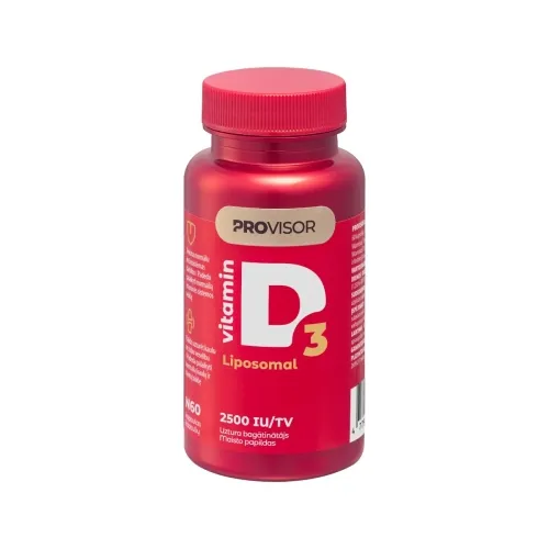 PROVISOR LIPOSOMINIS Vitaminas D 2500TV, kapsulės, N60 -  1
