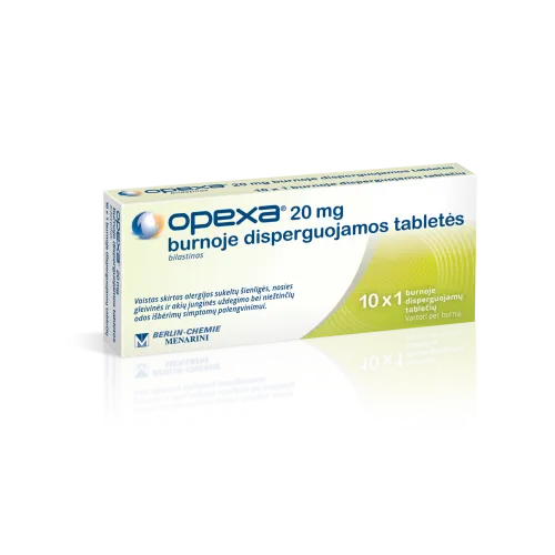 Product image of Opexa 20mg burnoje disperguojamos tabletės N10