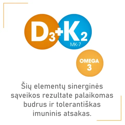 OLIDETRIM 4000 D3 + K2 OMEGA-3, 30 minkštų kapsulių -  3