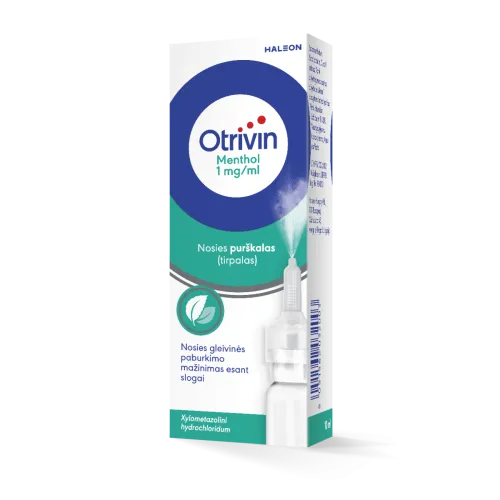 Otrivin Menthol  1mg/ml nosies purškalas 10ml -  2