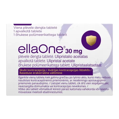 EllaOne 30mg plėvele dengta tabletė N1 -  3