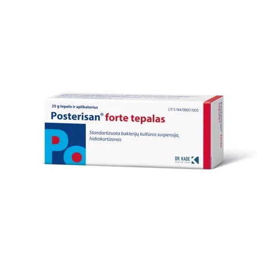 Posterisan forte 2.5mg/166.7mg/g tepalas 25g + aplikatorius N1