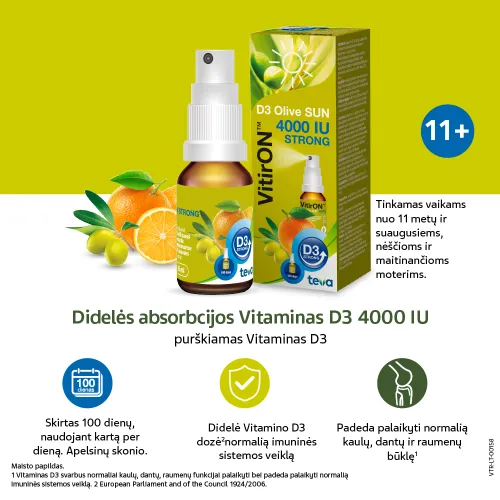 VITIRON D3 purškalas OLIVE SUN 4000IU 10ml, N1 -  1
