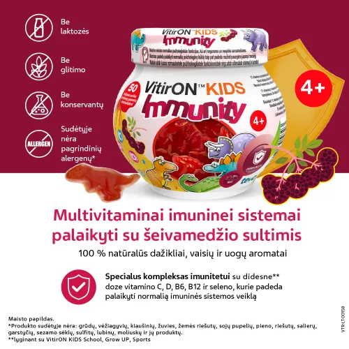 VitirON Kids Immunity guminukai N50 -  1