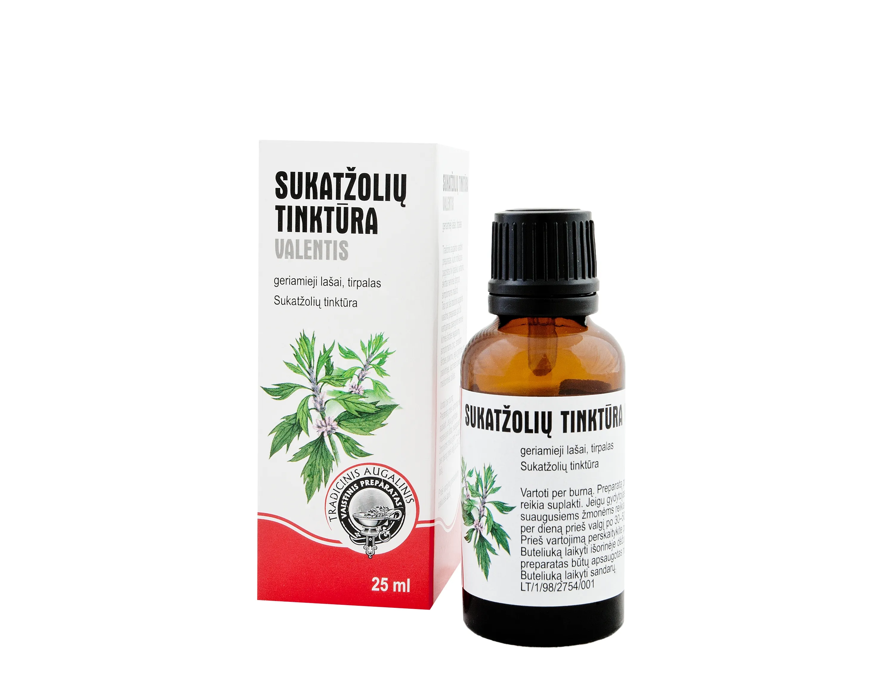 Sukatžolių tinktūra Valentis geriamieji lašai 25ml -  