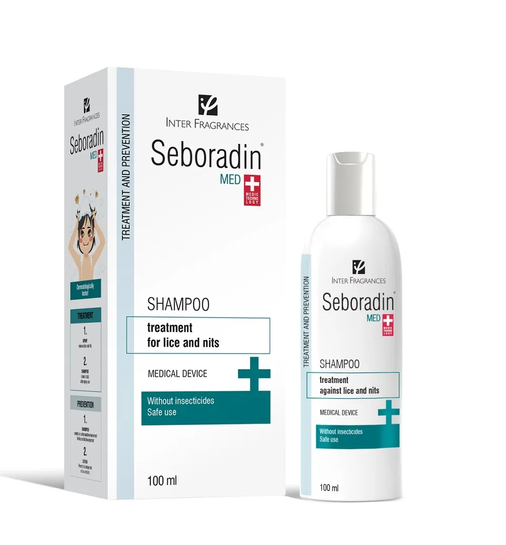 SEBORADIN MED šampūnas nuo utėlių ir glindų, 100ml -  