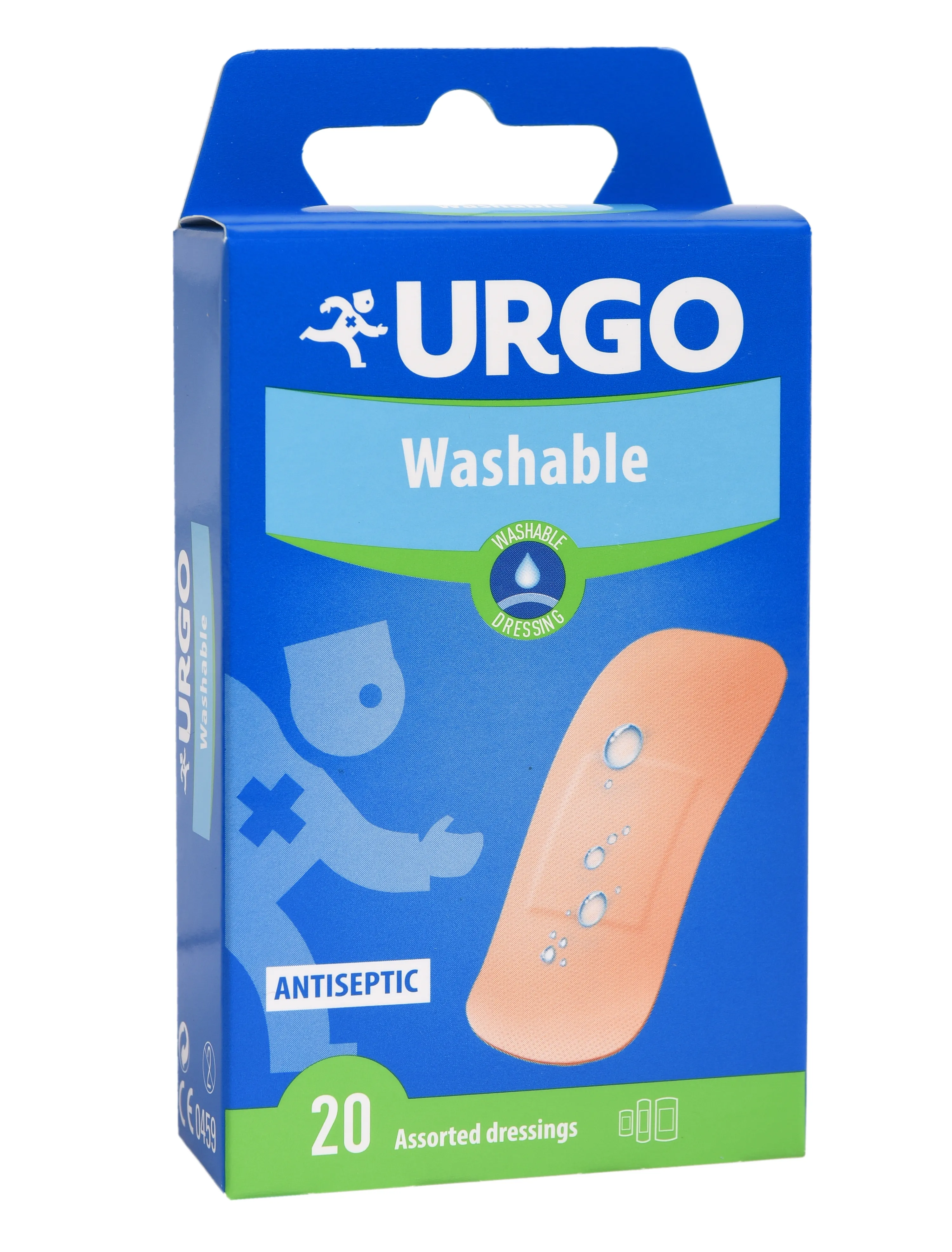 URGO neperšlampamas pleistras 3 dydžių WASHABLE, N20 -  