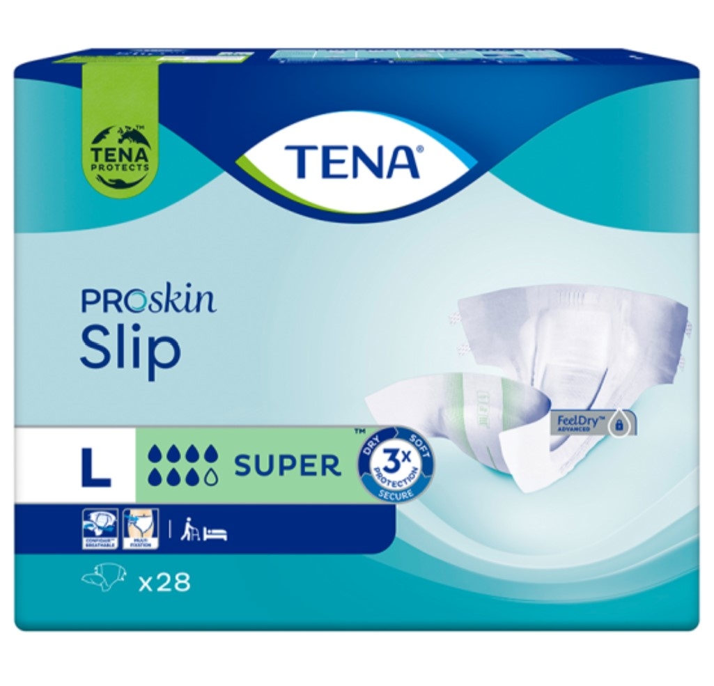 TENA sauskelnės SLIP SUPER, L dydis, N28 -  
