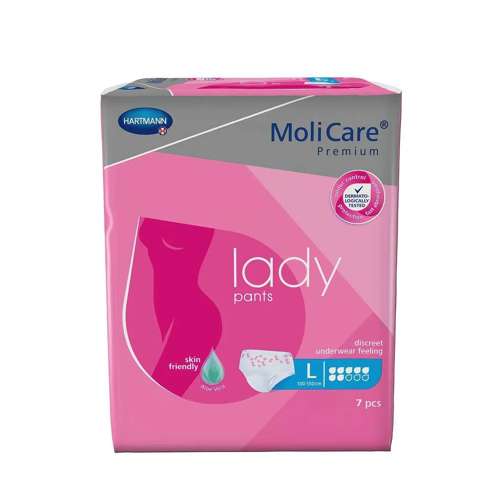 MOLICARE PREMIUM lady pants sauskelnės-kelnaitės L, 7 lašai, 7 vnt -  