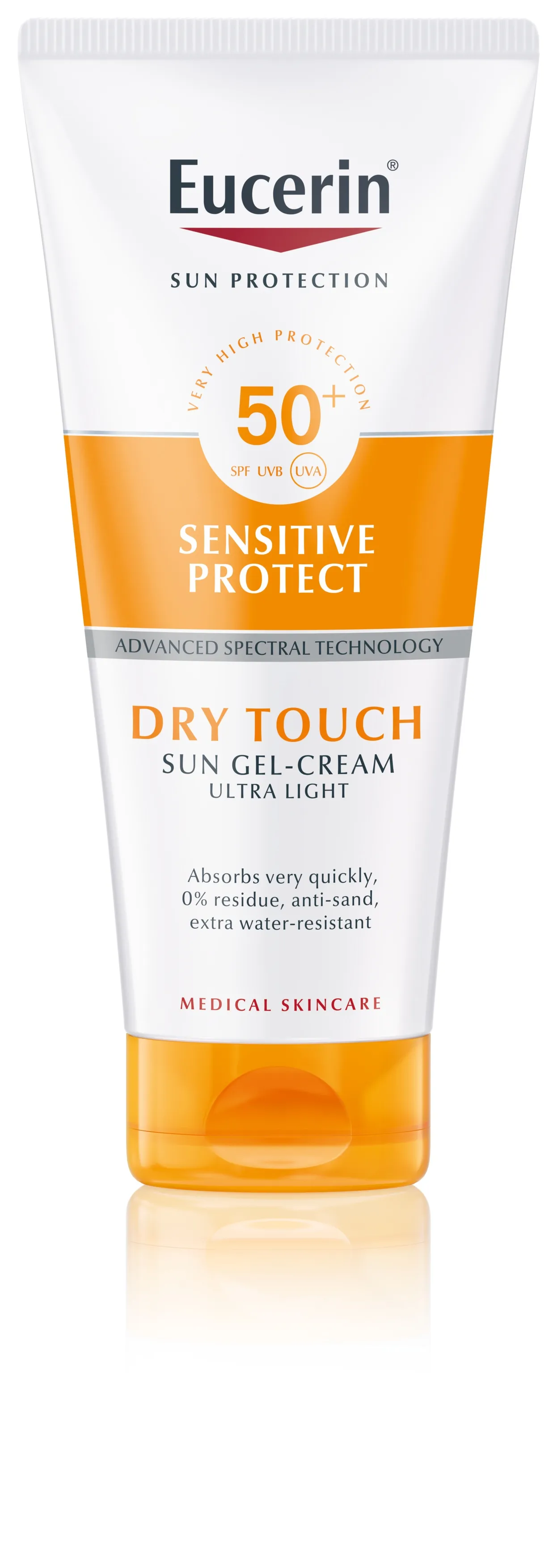 EUCERIN gelinis kremas nuo saulės kūnui DRY TOUCH SPF50+, 200ml -  