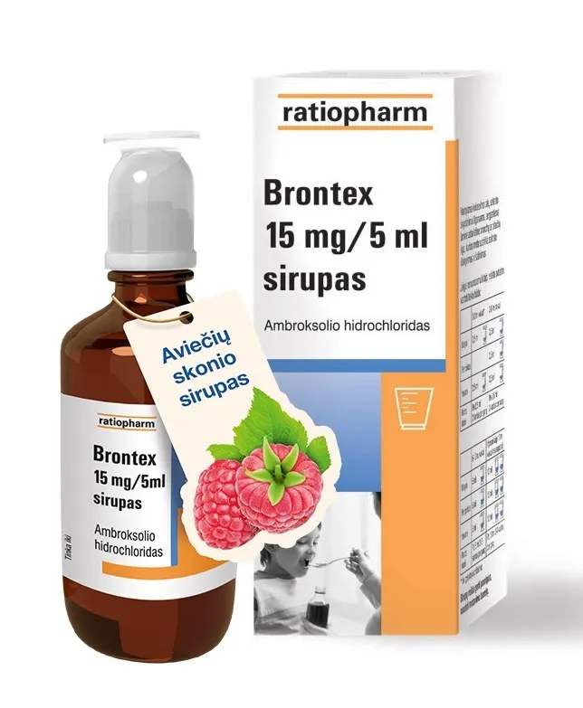 Brontex 15mg/5ml sirupas 100ml N1 -  2