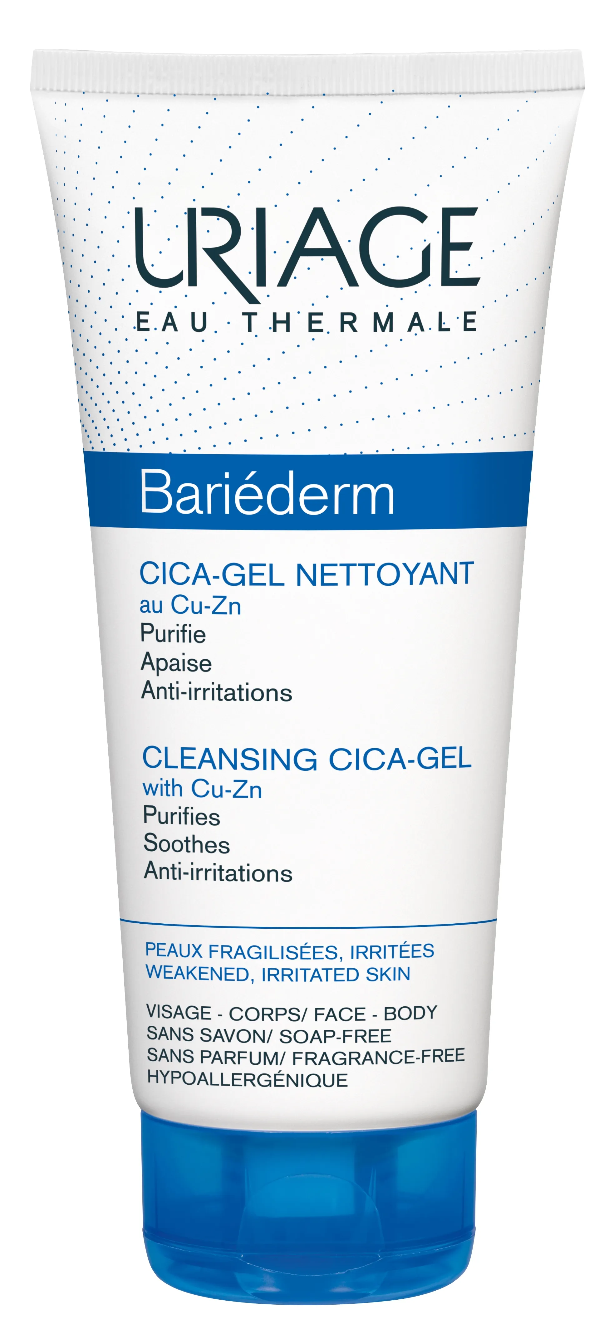 URIAGE gelinis prausiklis su Cu-Zn BARIEDERM CICA, 200ml -  