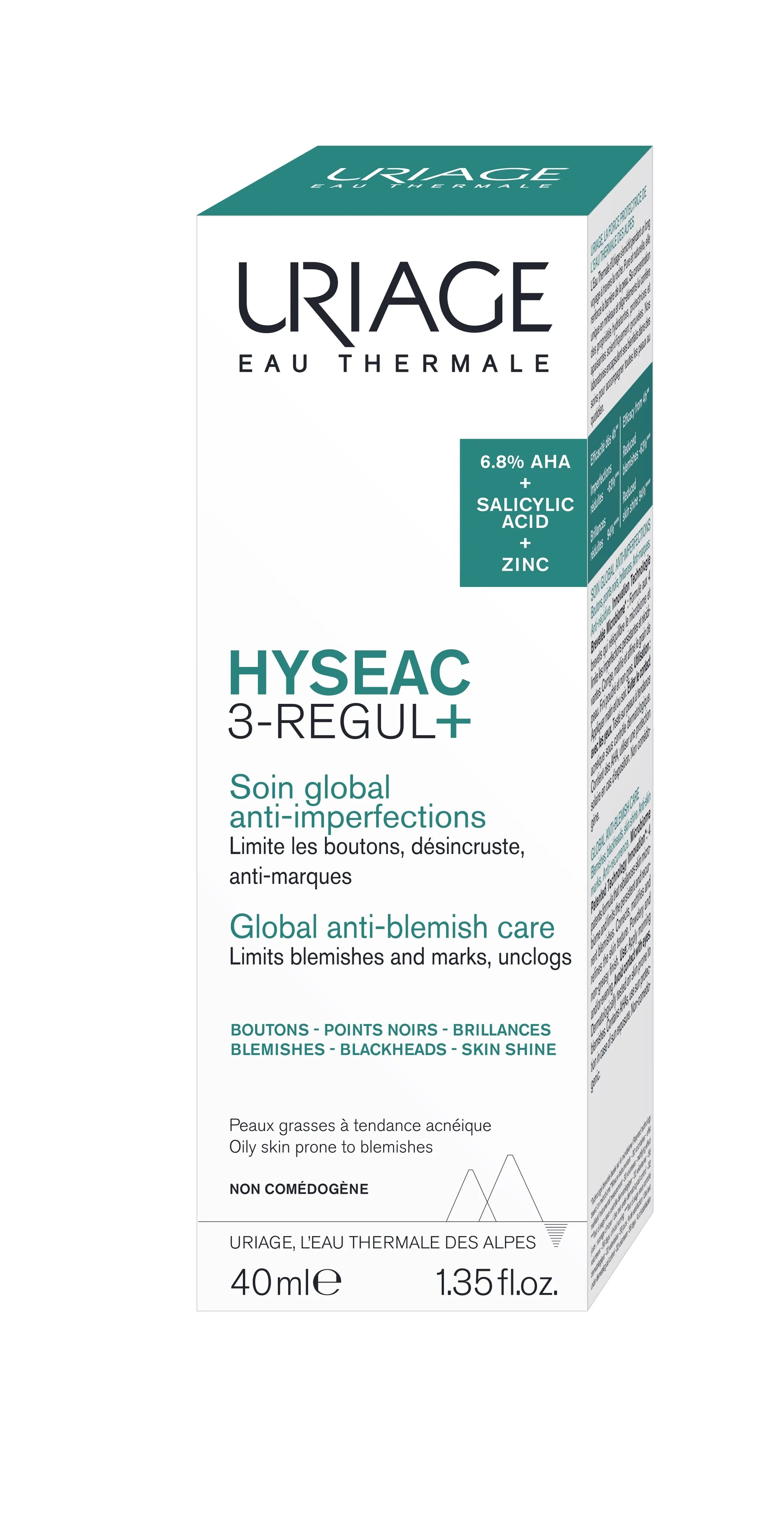 URIAGE lengvas kremas HYSEAC 3-REGUL+, 40ml -  