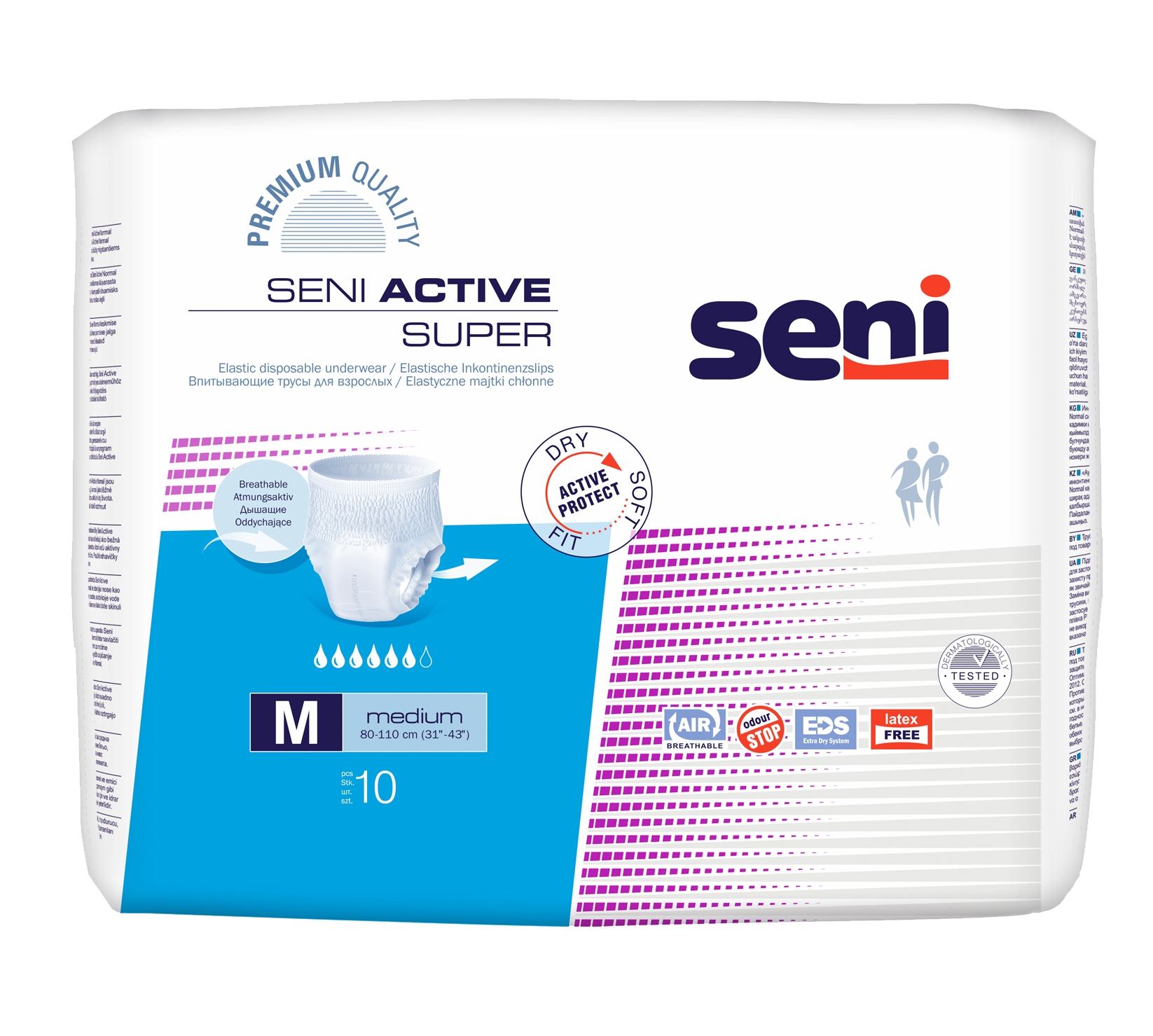 SENI Active Super M (premium) sausk.-keln. N10 -  