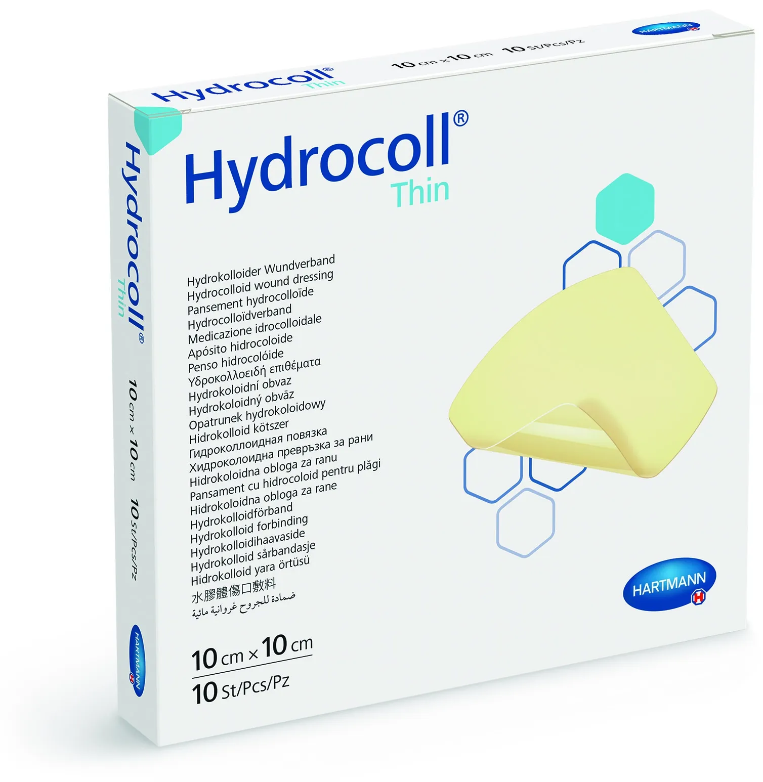 HYDROCOLL THIN hidrokoloidinis tvarstis, 10 x 10cm, 10 vnt. -  