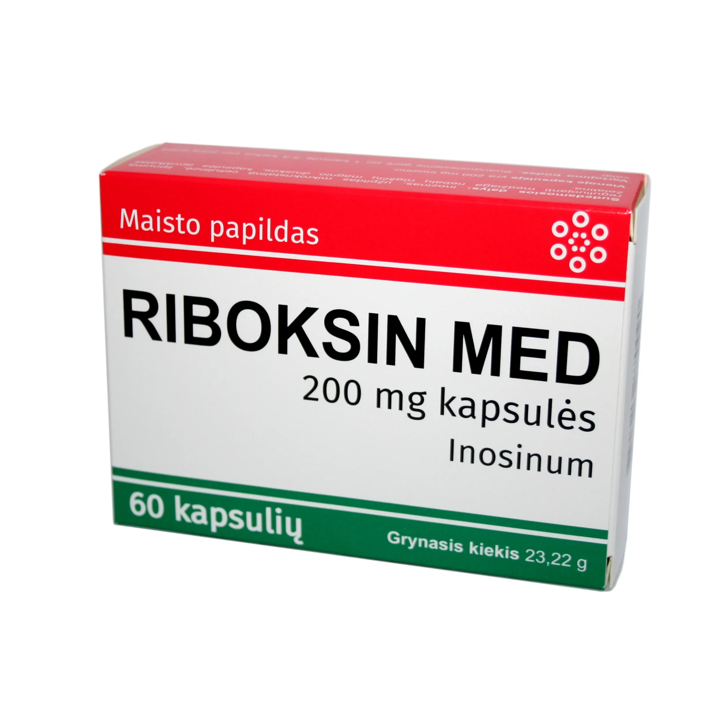 Riboksin MED, 200 mg kapsulės N60 -  