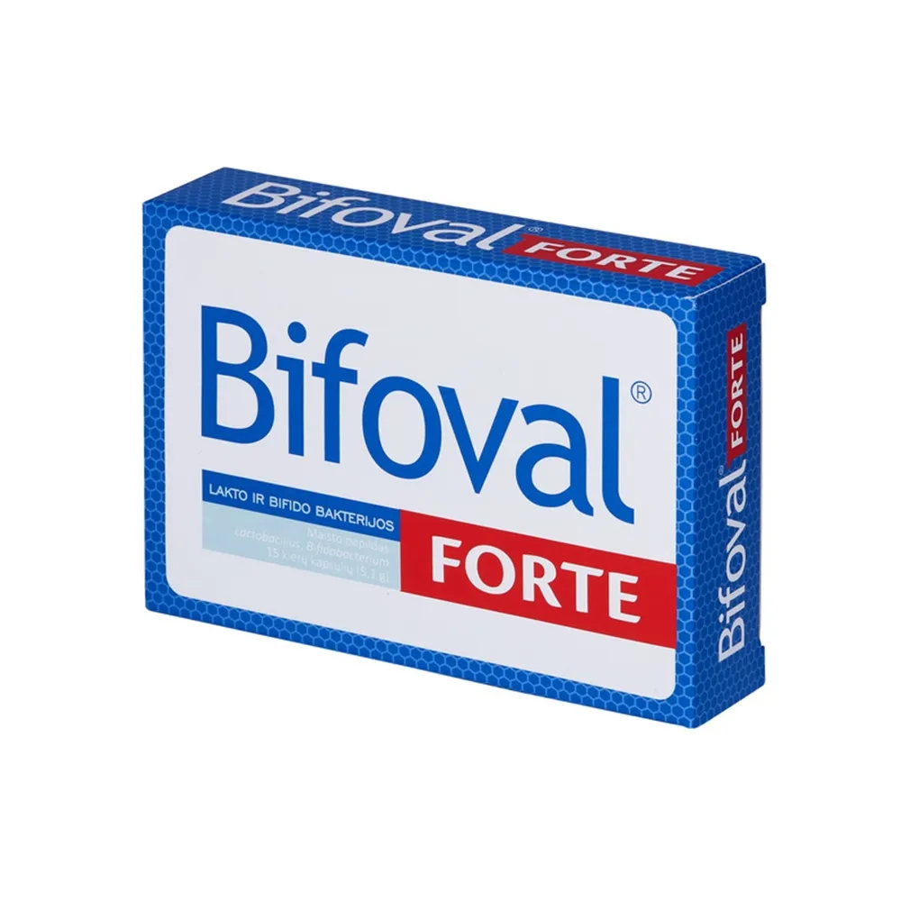 BIFOVAL FORTE, 15 kapsulių -  