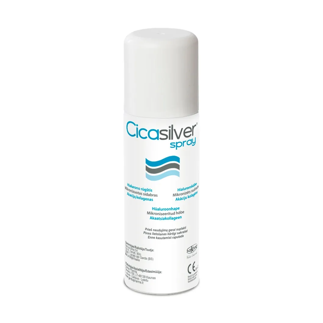 CICASILVER, mikronizuoto sidabro purškalas žaizdoms, 125 ml -  