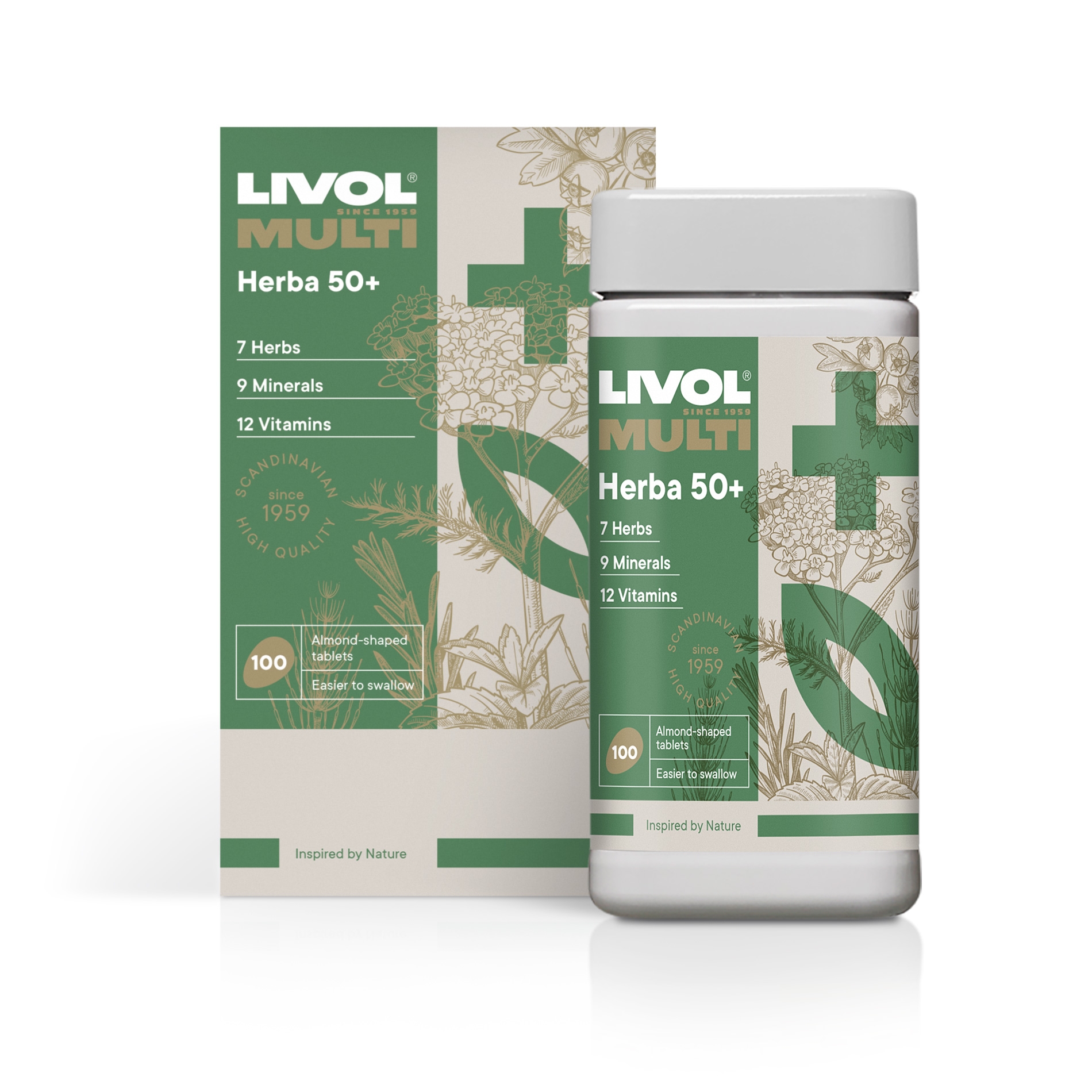 LIVOL MULTI vitaminai Herba 50+, 100 tabl. -  2