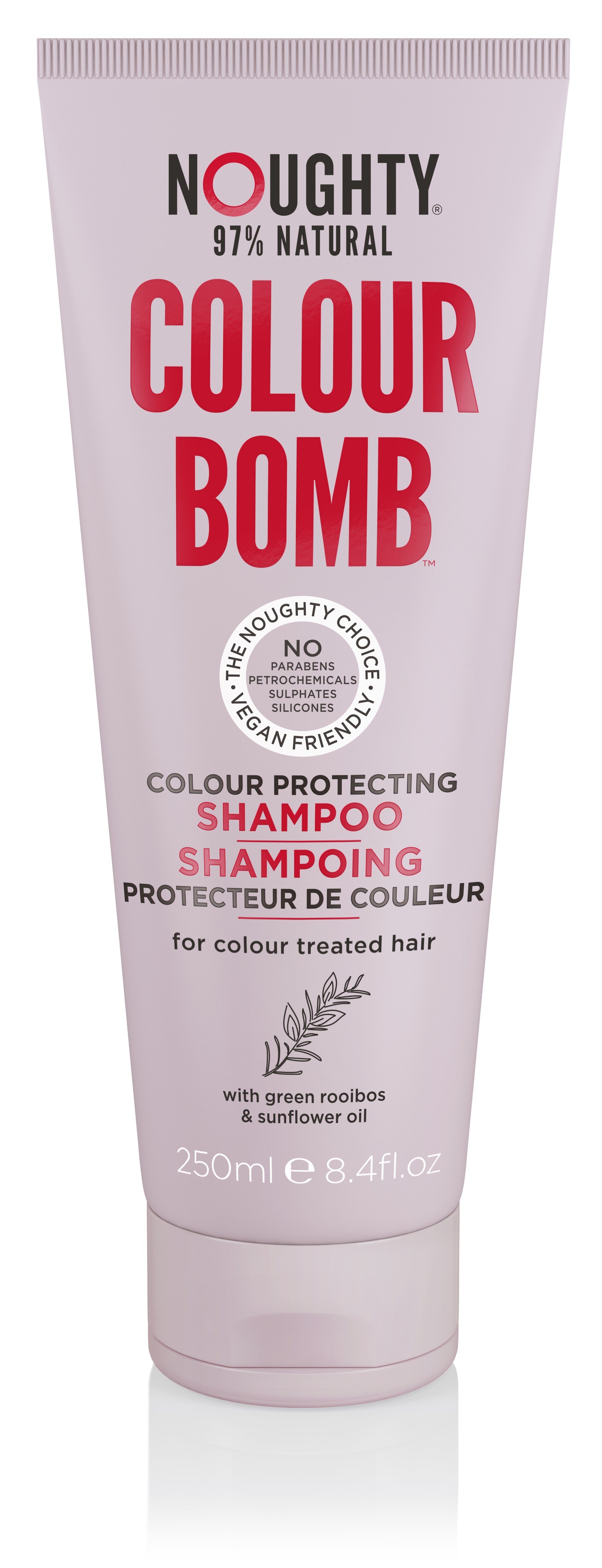 NOUGHTY šampūnas dažytiems plaukams COLOUR BOMB, 250ml -  