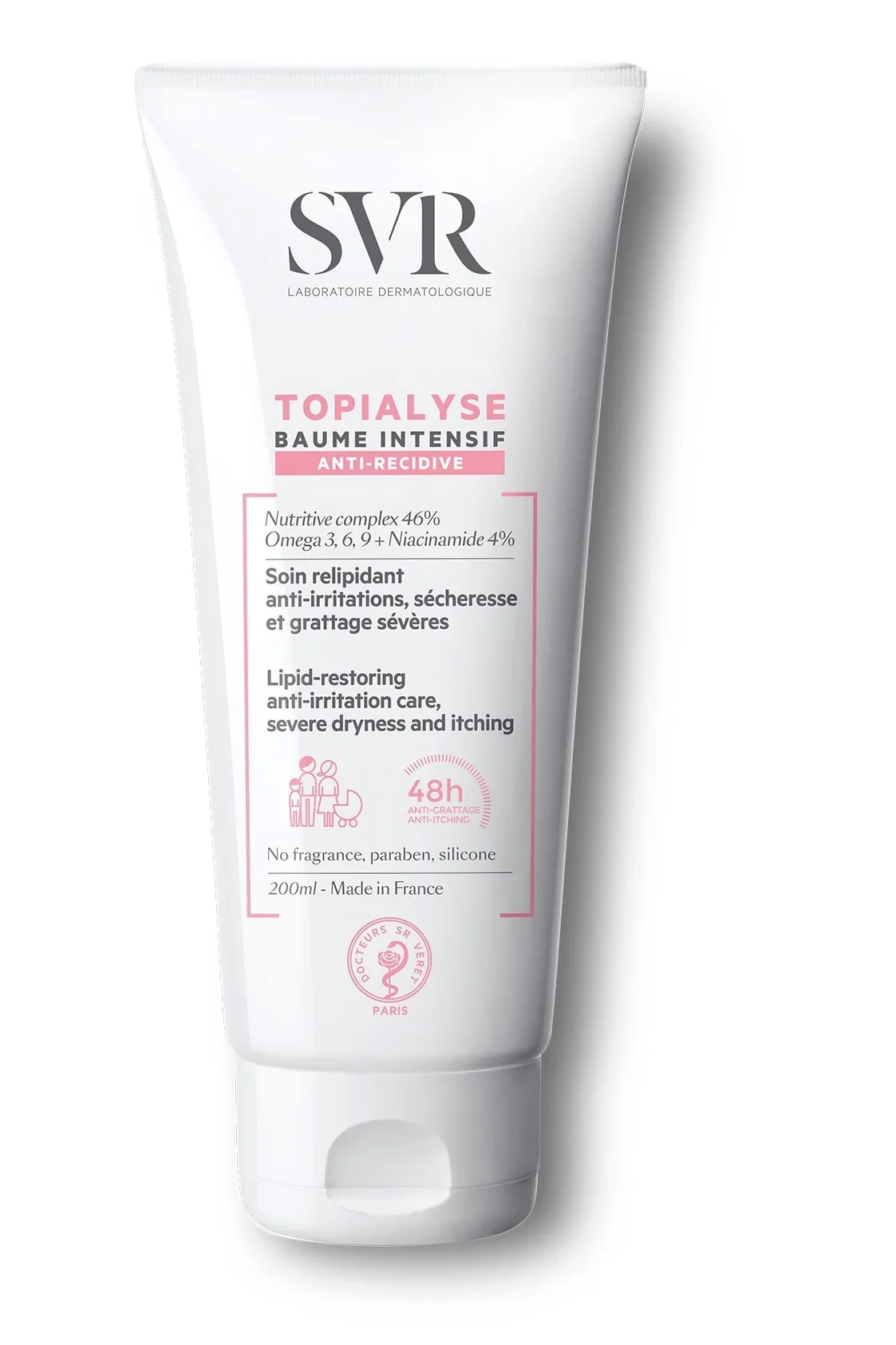 SVR balzamas sausai, atopiškai odai TOPIALYSE BAUME INTENSIVE, 200ml -  