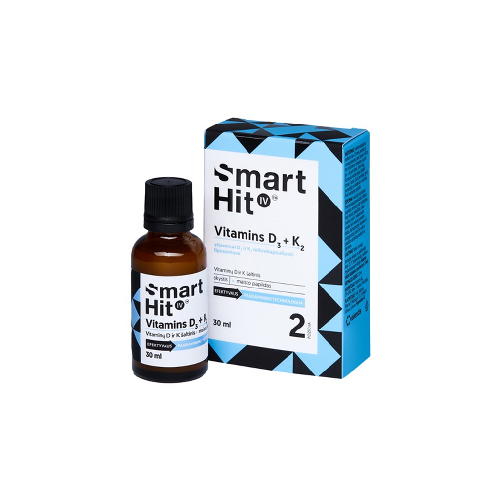 SMARTHIT IV VITAMINS D3 + K2, 30ml -  