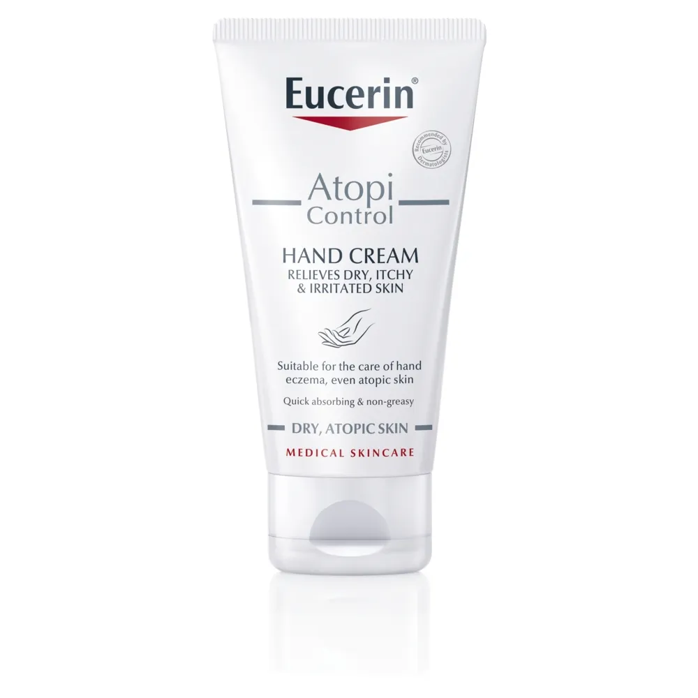 EUCERIN® AtopiControl rankų kremas sausai, atopinei oda, 75ml -  