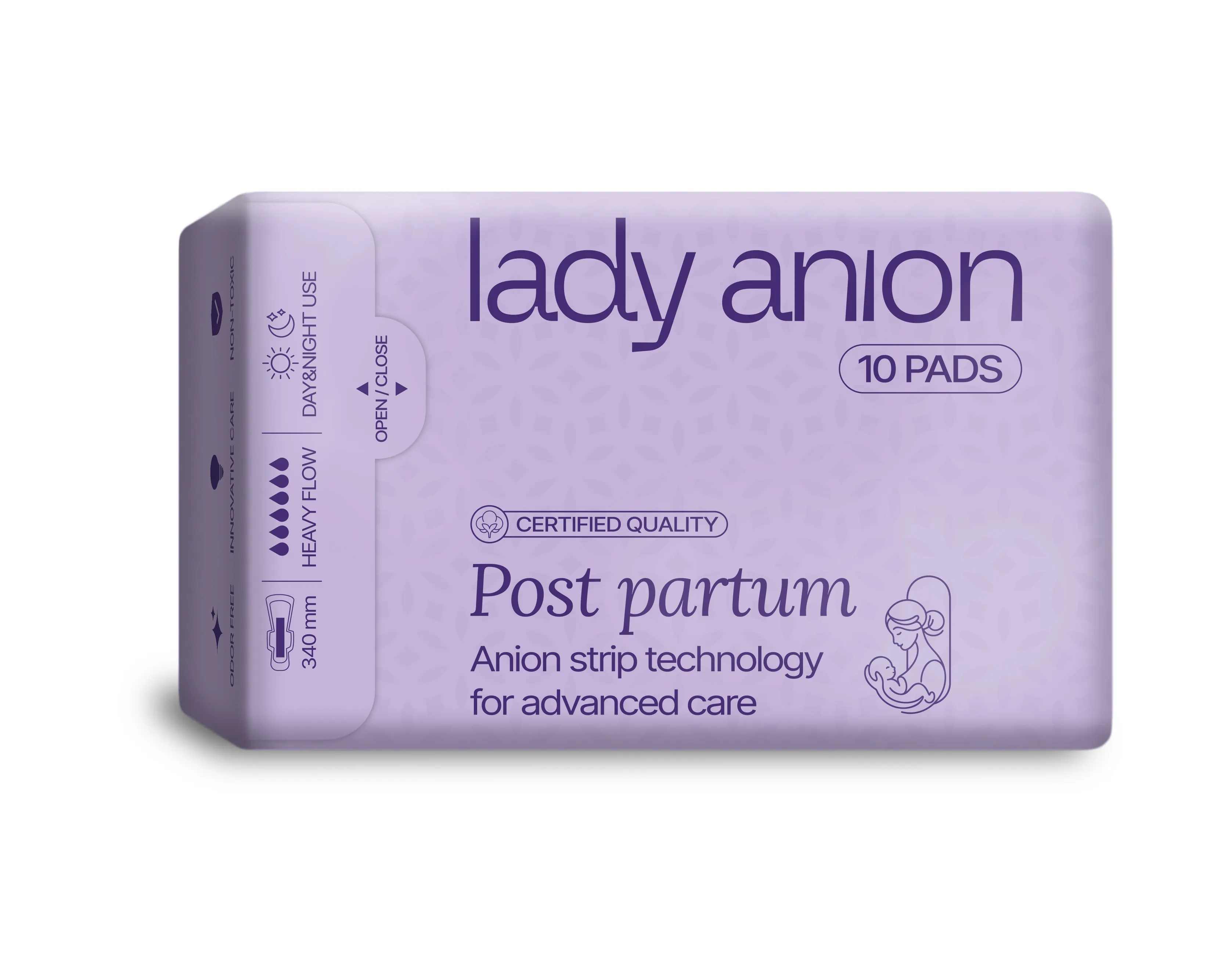 Lady ANION Post Partum paketai po gimdymo, 10 vnt. -  