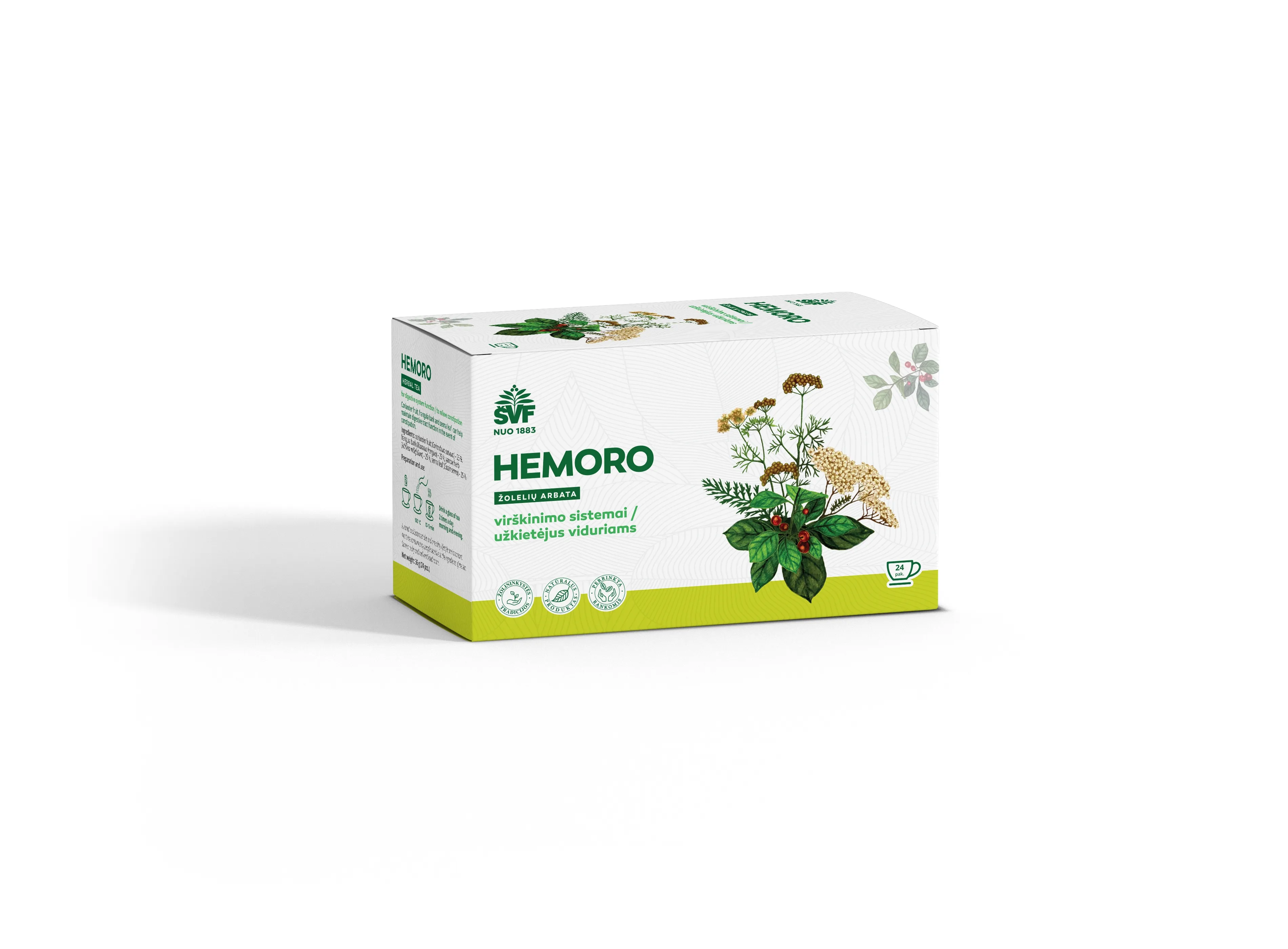 ŠVF žolelių arbata HEMORO, 1.5g x N24 -  