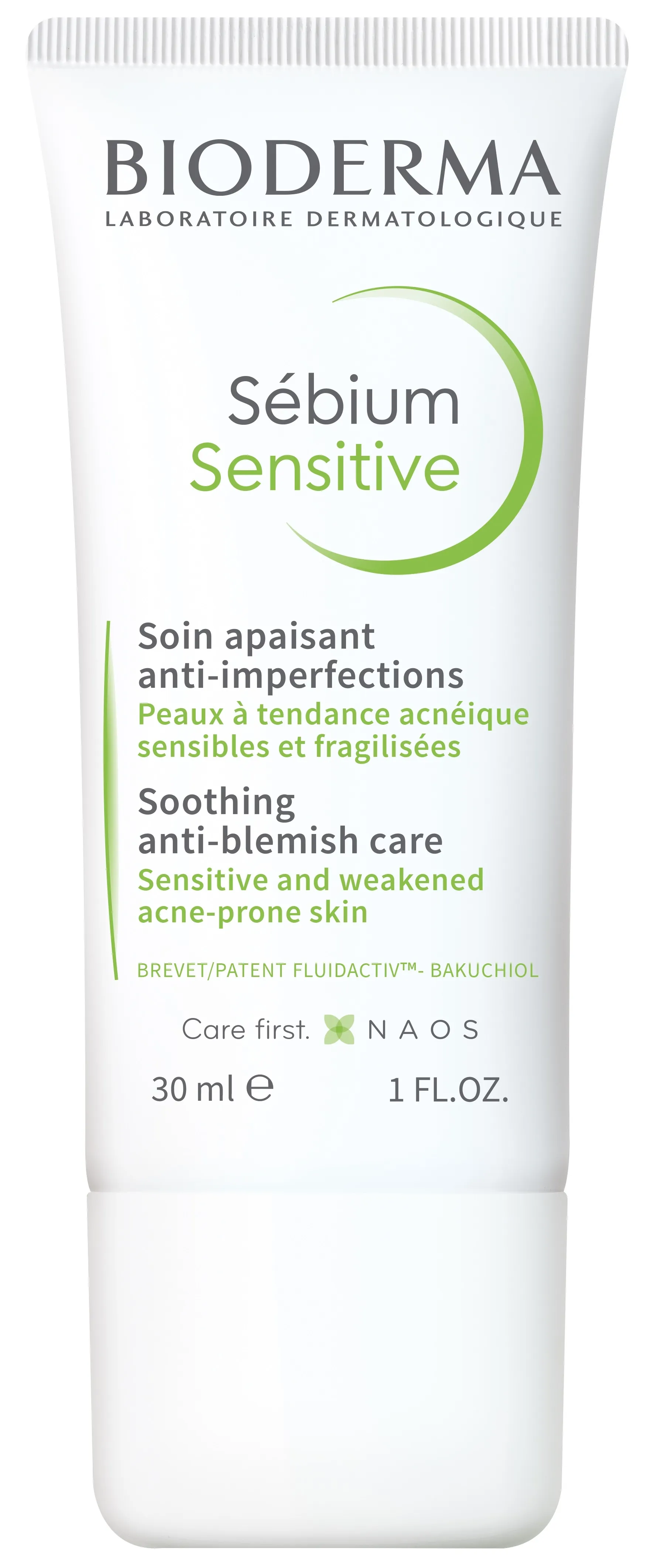 BIODERMA kremas į spuogus linkusiai odai SEBIUM SENSITIVE, 30ml -  
