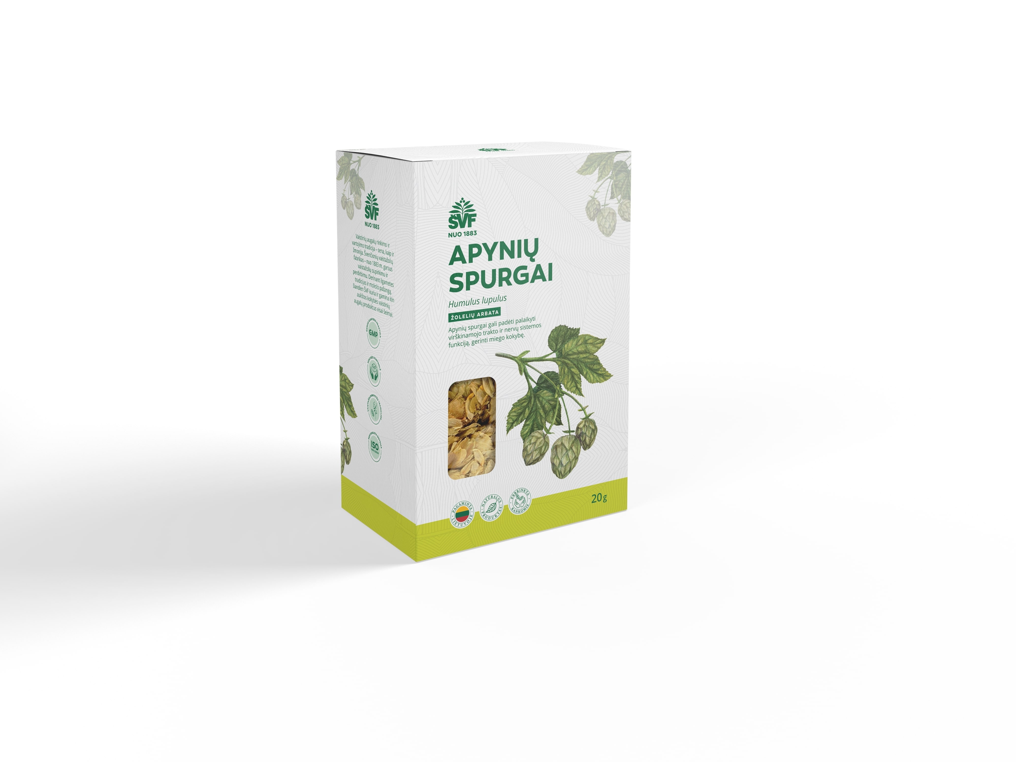 ŠVF žolelių arbata APYNIŲ SPURGAI, 20g -  