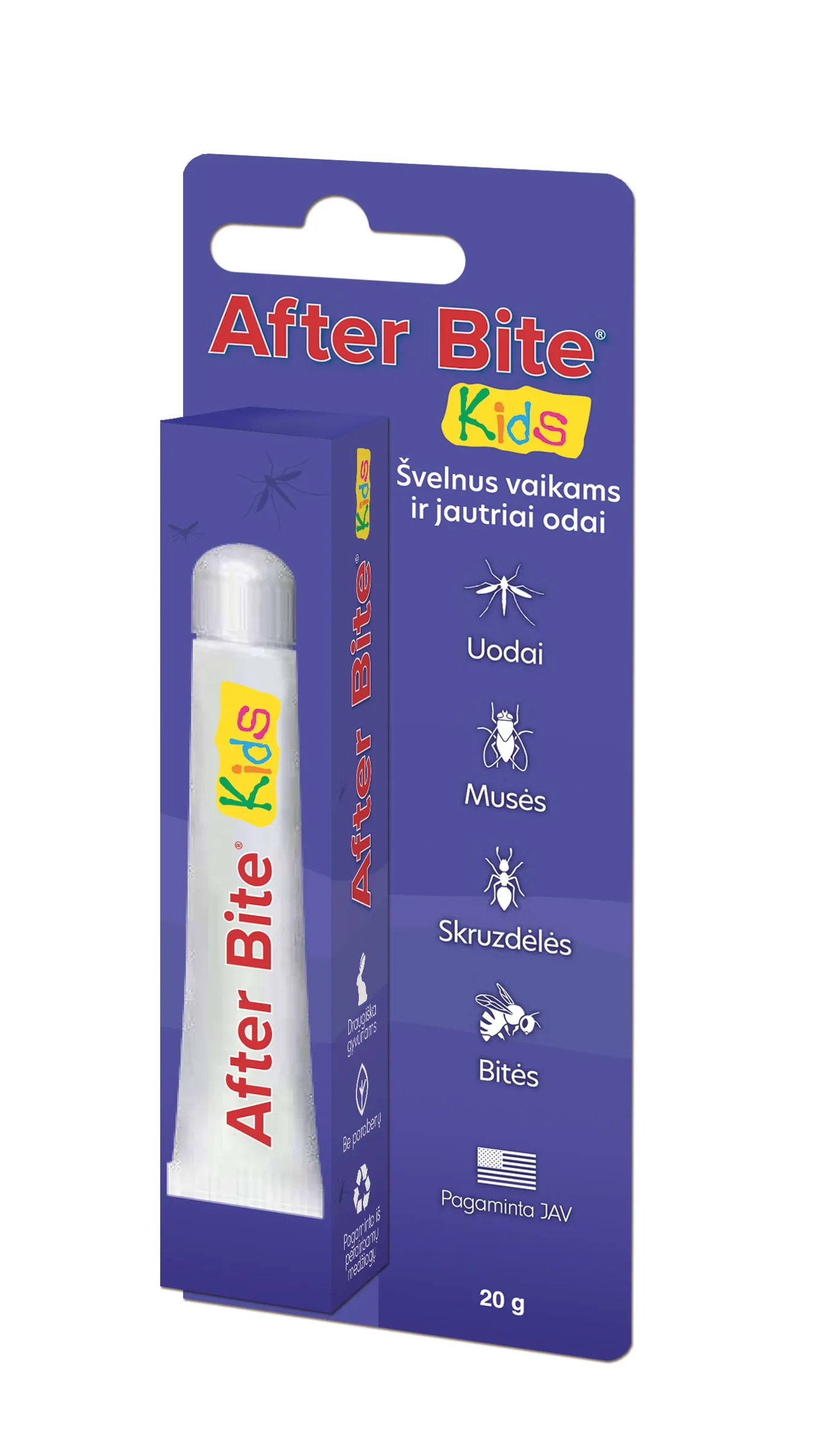 AFTER BITE KIDS, kremas vaikams po vabzdžių įkandimo, 20 g -  