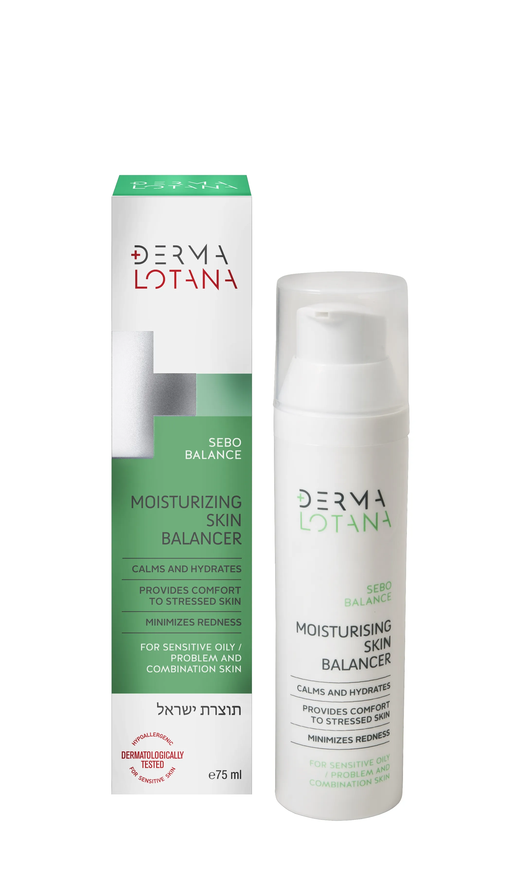 DERMALOTANA balansuojamasis drėkiklis SEBO BALANCE, 75ml -  